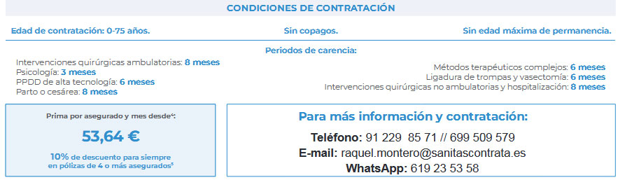 Condiciones de contratación Sanitas Top Quantum